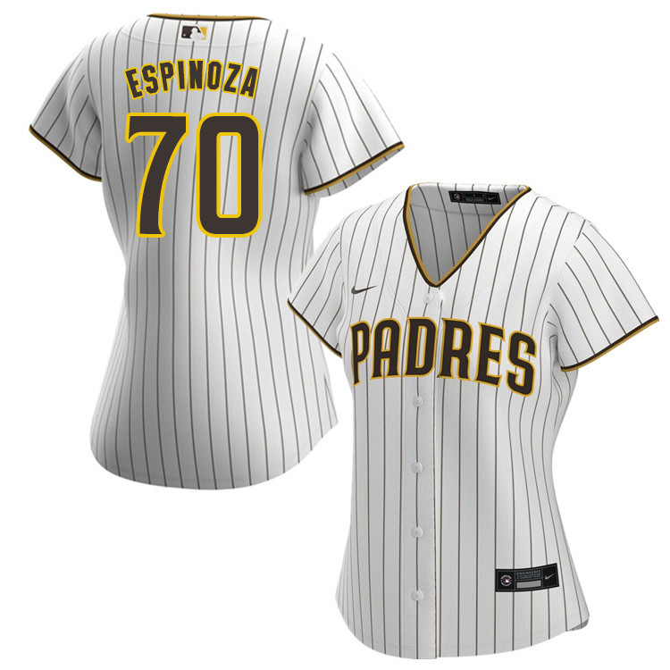 Nike Women #70 Anderson Espinoza San Diego Padres Baseball Jersey Sale-White